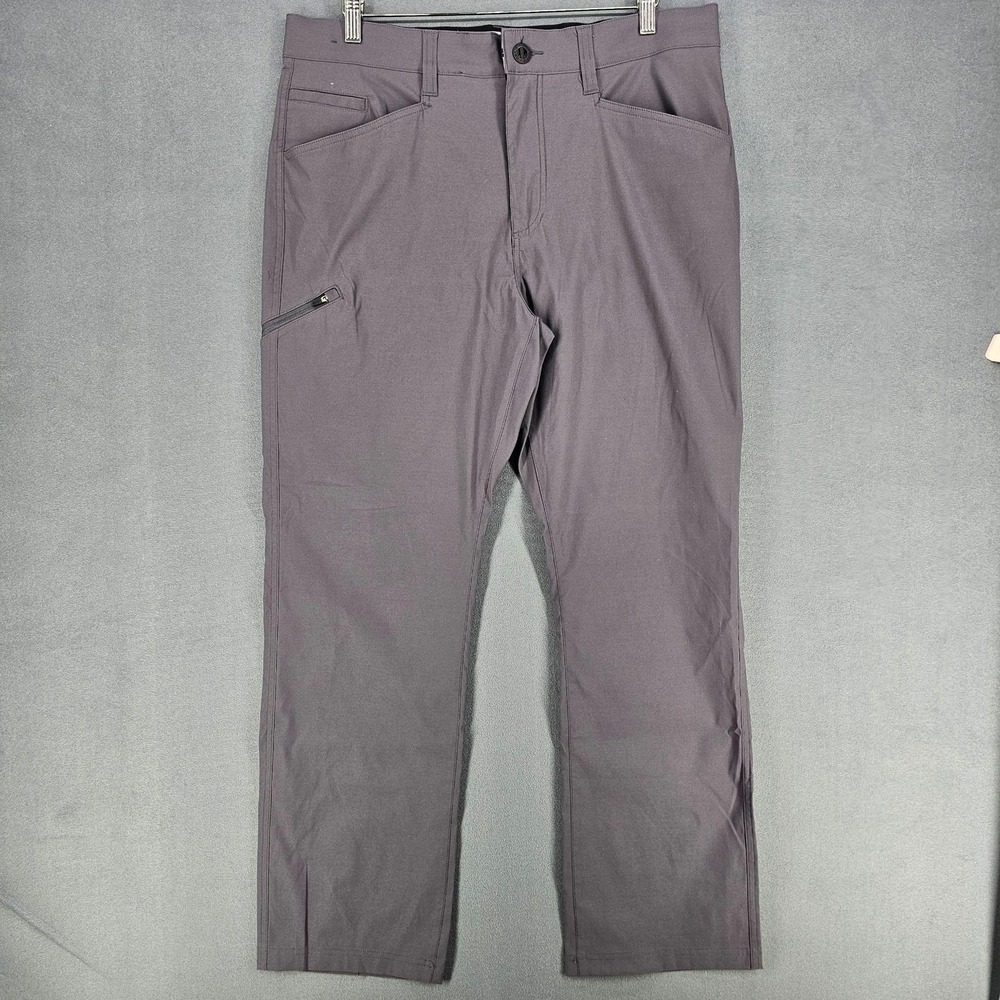 Orvis Pants Mens 36x30 Gray Stretch Water Repellent Hiking Nylon‎ Travel Outdoor